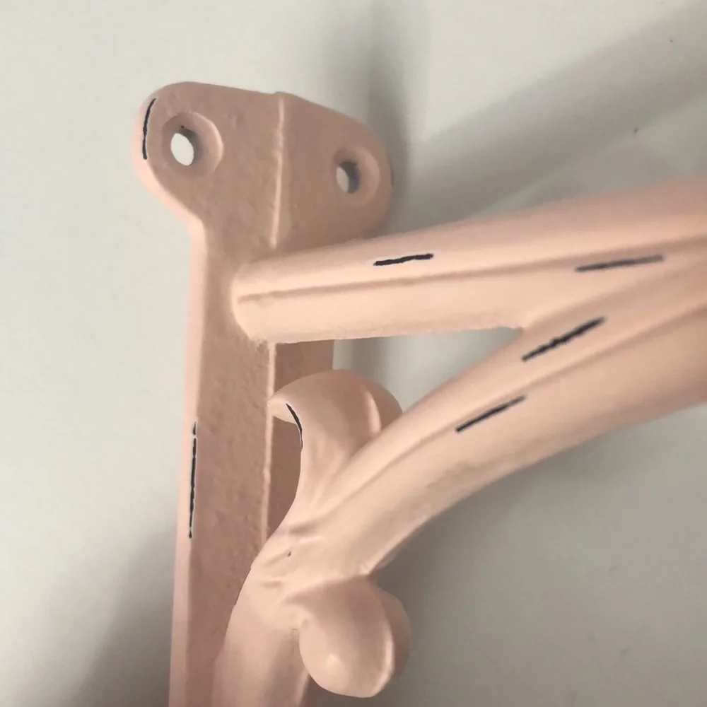 Pottery Barn Kids Cast Iron Wall Mount Pink Hook NIB - Picture 4 of 10